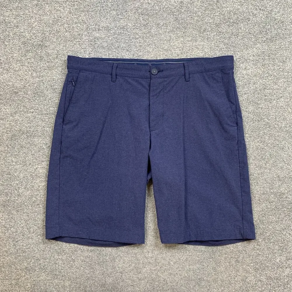 Tommy Bahama Shorts Mens 36 Deep Blue Chip Shot IslandZone Lightweight Stretch